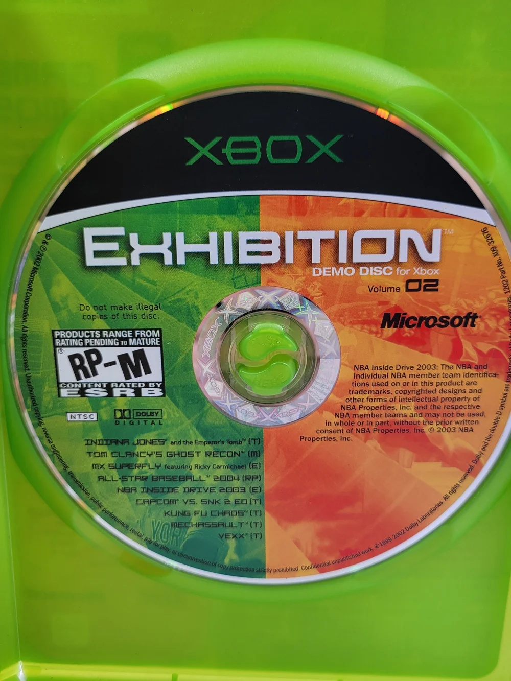 Exhibition Demo Disc Volume 02 - Green Case